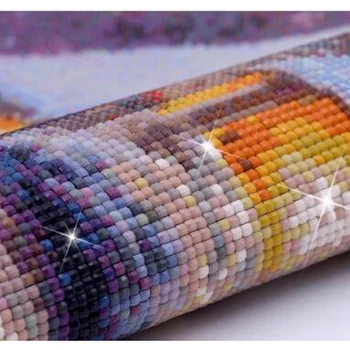 DIY-5D Diamant Mosaik Fuld Diamant Maleri Rattan bed dog Cross Stitch Kits runde Diamanter Broderi Hjem Dekoration AS655