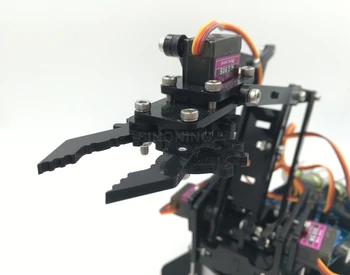 DIY Akryl robot arm robot klo arduino kit 4DOF lære kit
