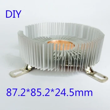 DIY CPU Heatsink 87.2*85.2*24.5 mm Ren aluminium køleprofil radiator til DIY LED lys KØLIGERE køling YL-0050