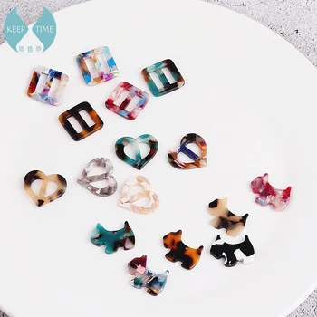 DIY håndlavet tilbehør Japansk Korea eddikesyre forelskelse dag karakter spænde øreringe, halskæde vedhæng smykker materiale