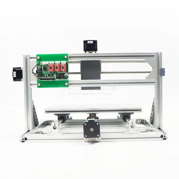 DIY Mini CNC 3018 Router+ 500MW/ 2500MW/ 5500MW laser træbearbejdningsmaskine 300*180mm med Gravering Værktøjer, Klemme og ER11 som Gave