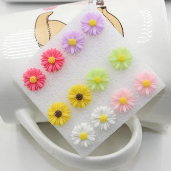 DIY Mini Little Sun Flower Silikone Fondant Mould Chokolade Skimmel Solsikke Blomster, Slik Skimmel Gum Paste Kage Dekoration Bagning