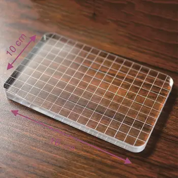 DIY Scrapbooking Gennemsigtig Klar Stempel akrylklods Pad Farve Proces Vigtigt Redskab Tonet Helper