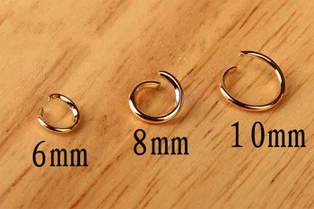 Diy smykker tilbehør håndlavet beaded materiale hvid KC guld med enkelt ring, der forbinder ring o - ring åbning ring