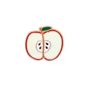 DIY Tegnefilm Frugt Emalje Broche Pins Vandmelon, Appelsiner, Jordbær, Kiwi, Banan, Ananas Apple Broche Kvinde, Tilbehør, Smykker