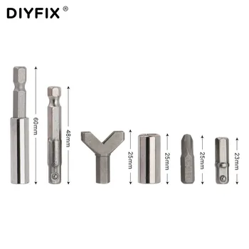 DIYFIX 100pcs Skruetrækker med Bits Sæt med Phillips Kærv Torx Tri-Wing Manipulere Skruer Hex-Nøgle Professionel Reparation håndværktøj