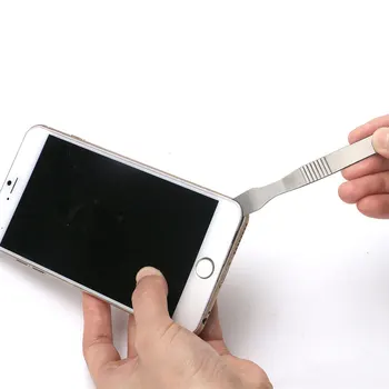 DIYFIX 10stk Rustfrit Stål Metal Skraber Kniv for Mobiltelefon Reparation Åbent Værktøj
