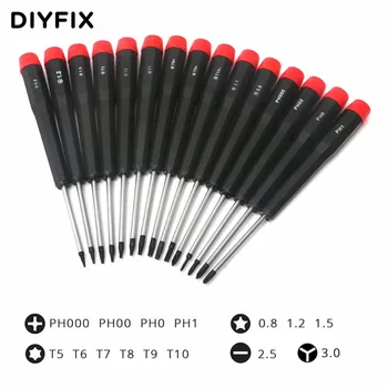 DIYFIX 27 i 1 Telefon Reparation Værktøjer Kit Spudger Lirke Skærm Åbning Værktøj, Skruetrækker, Pincet Sæt til iPad, iPhone 4, 4s, 5 5s 6 Plus