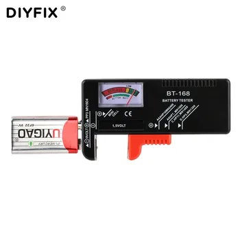 DIYFIX BT-168 Batteri Tester for 9V 1,5 V knapcelle AAA-AA-C-D Universal Batteri Kapacitet Tester Checker Diagnostisk Værktøj