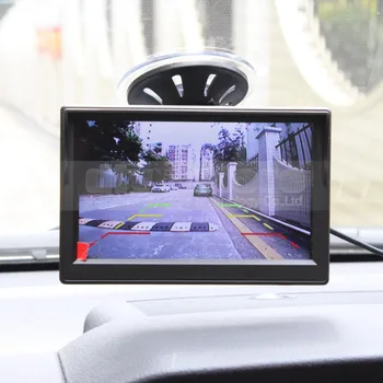 DIYKIT 5 tommer LCD-Skærm Rear View Bil Skærm + LED-Farve nattesyn Bil Kamera, Trådløse Parkering Sikkerhed System Kit