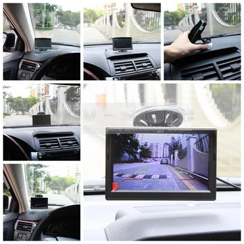 DIYSECUR Trådløse 5 Tommer TFT LCD-Skærm Bil Skærm med Vandtæt Night Vision Sikkerhed Metal Bil førerspejlets Kamera