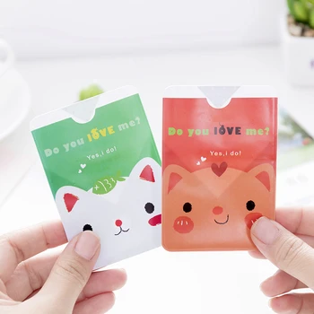 DL Sød dyr Korea kreative kort sæt plastik gennemsigtig bus kort, bank beskyttelse, engros