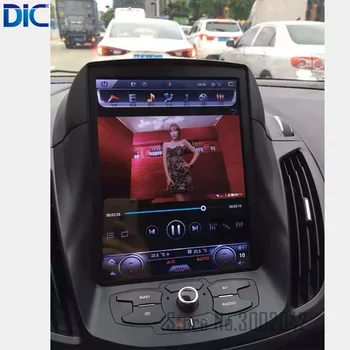 DLC Android 6.0 GPS-navigation-afspiller Bil Styling radio lodret skærm spejl link video audio For ford Kuga Undslippe 2013-2017