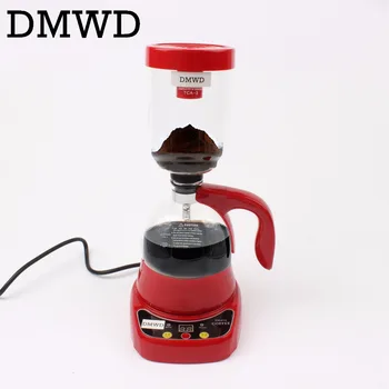 DMWD og kaffefaciliteter Elektriske Japan style Sifon kaffemaskine Drop te Vandlåsen, Gryder, glas, Timeglas, Japansk og Filter 3 kopper