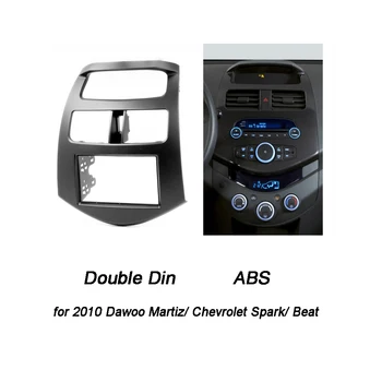 Dobbelt Din Fascia for CHEVROLET Spark M300 Radio Ramme GPS DVD, Stereo CD-Panel Dash Mount Installation Trim-Kit