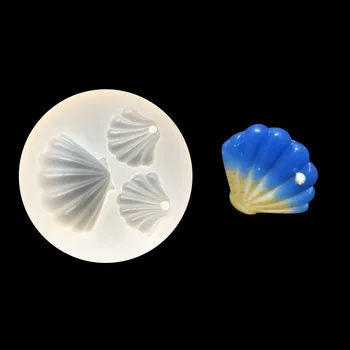 Dobbelt One Shell DIY Flydende Harpiks Formen til at Lave Smykker, Halskæde Vedhæng Værktøjer Tilbehør
