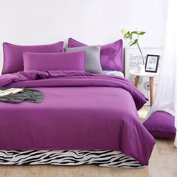 Dobbelt side bruger 2018 foråret strøelse sæt Kort stil sengelinned 5 størrelsen zebra-striber lagen børstet Microfiber seng sæt sengetøj