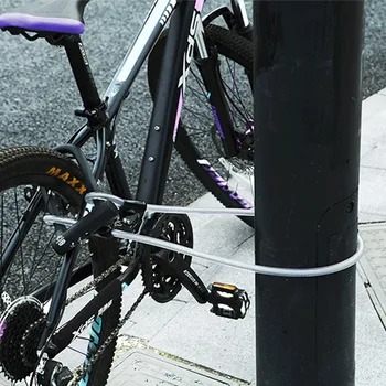Dobbelt åben candado bicicleta u lås cykel cykel lås Anti-tyveri Stål cykling kabellås 3 nøgler