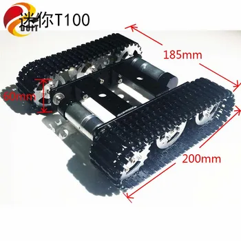 DOIT Metal Spores Tank, Chassis mini-T100 bæltekøretøj Smart Bil med 2 Motor for Robot Konkurrence Eksamen Design DIY-RC