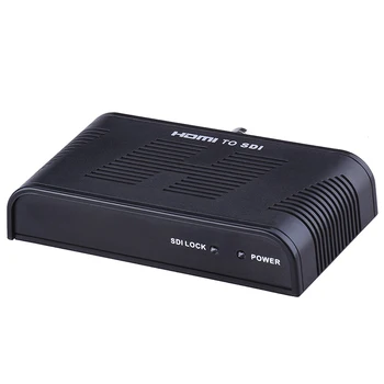 DOITOP HDMI til SDI, HDMI Converter til SD-SDI, HD-SDI, 3G-SDI-Adapter Converter Max 1080P 720P Kamera hjemmebiograf + Power Plug