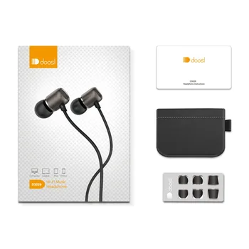 Doosl Super Bass In-ear Dynamiske Hovedtelefoner Metal HiFi Stereo Lyd, Musik Hovedtelefoner Headset til iPhone Xiaomi Mp3-fone de ouvido