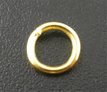DoreenBeads 500 Pc ' er Guld farve Åbne Hoppe Ringe 6x1mm Resultater (B03888), yiwu