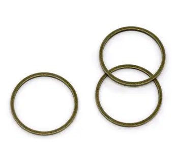 DoreenBeads Detail Bronze Tone Lukkede Hop Ringe Resultater 16 mm Dia.sælges pr pakke 100