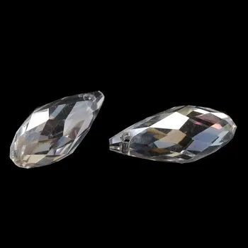 DoreenBeads Krystal Glas Løse Perler Dråbeformet Gennemsigtig AB Farve Facetslebne Om 17mm x 8mm,Hul: Ca 1 mm,20 Stk 2016 ny