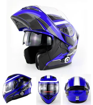 DOT Bluetooth-Samtaleanlæg Integreret Modulære Hjelme Face Motorcykel Hjelm Freedconn BM2-E