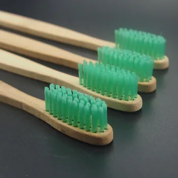 DR. PERFEKT DR. PERFEKT 24PCS/masse miljø Øko-venligt træ Bambus Tandbørste tunge skraber mundhygiejne Blød Børste