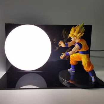 Dragon Ball, Son Goku Vegeta Gohan Luminaria LED Nat Lys bordlampe Dragon Ball Room Dekorativ belysning Ferie Xmas Gaver