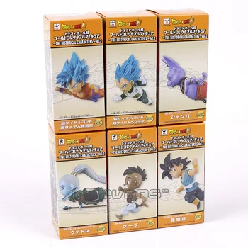 Dragon Ball Super vol.2 Flyvende Serie Son Goku Vegeta Champa Whis PVC Tal Collectible Model Legetøj 6stk/sæt