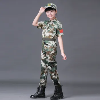 Drenge Piger Mode Camouflage Tøj Sæt Kid Militær Uniform Tøj Children ' s Hær, der Passer udførelsesfasen Kostume