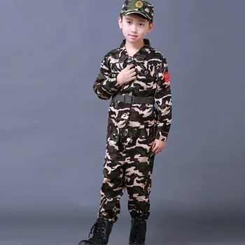 Drenge Piger Mode Camouflage Tøj Sæt Kid Militær Uniform Tøj Children ' s Hær, der Passer udførelsesfasen Kostume