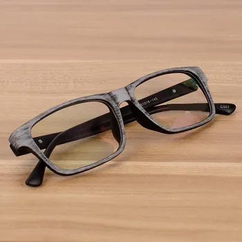 Driftssegme Jate Brillerne Mænd og Kvinder Unisex Træ-Mønster Mode Retro Optiske Syn Briller Briller Ramme Vintage Brillerne