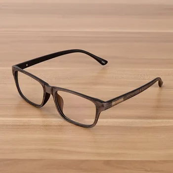 Driftssegme Jate Brillerne Mænd og Kvinder Unisex Træ-Mønster Mode Retro Optiske Syn Briller Briller Ramme Vintage Brillerne