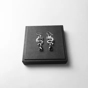Dråbe Øreringe Kinesiske Drage fra 925 Sterling Sølv,Thomas Style Etnisk God Jewerly For Kvinder,2018 Gave I 925 Sterling Sølv
