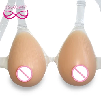 Dråbeformet 1000G/Par skulderrem D Cup Sexet Realistisk Silikone Bryst Form Kunstige Bryster For Transvestit Trandsgender