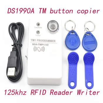 DS1990A TM iButton Kopimaskine & 125Khz RFID-Læser, Forfatter + 2 stk RW1990 Blanke Kort + 2 stk 125kz EM4305 Fjernbetjeninger