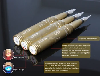 DSH - Professionel Øjenbryn Tatovering Maskine Batteriet oplades Permanent Makeup Pen Maskine