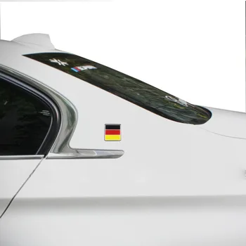 Dsycar 3D Metal tyske Flag Bil Organ Side Fender Bageste Bagagerummet Logo Badge Klistermærker for Volkswagen, Audi, Bmw, Mercedes-Benz, Porsche