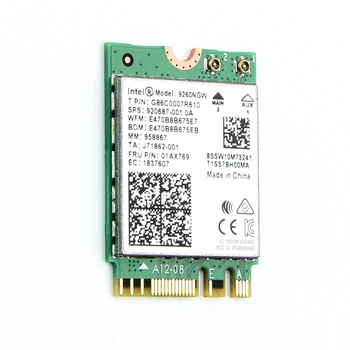 Dual-Band Trådløs-AC-9260 For Intel 9260NGW NGFF 802.11 ac MU-MIMO-1730Mbps 1.73 Gbps WiFi + Bluetooth-5.0-Kortet Passer til Windows-10