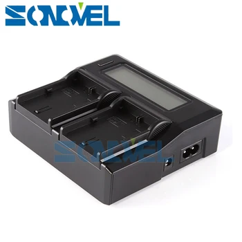 Dual Channel Batteri LCD-Oplader Til Sony F970 F960 F950 F930 F770 F750 F730 F560 F500 BC-V615 BC-V615A BC-V500 F570 F550