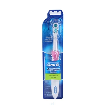 Dual Clean Oral B El-Tandbørste tandblegning Dyb Rense Børste Tænder 4 Farve Tilfældig Levering Udskiftelige Hoveder Bbrush