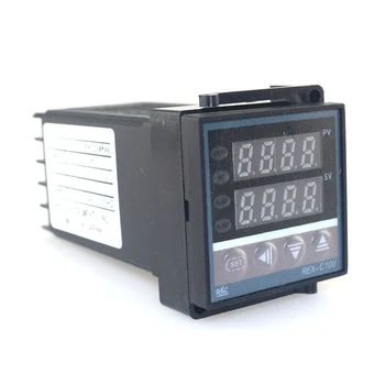Dual Digital PID Temperatur Controller Kit REX-C100 med SSR-40DA + køleplade + 2m Kvalitet K-Probe