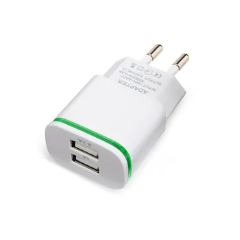Dual USB EU Plug Oplader Adapter & 1M Type C Opladning Kabel til ZTE Nubia N1 / Z11 / Z11 Max / Z11 Mini Rejse Oplader
