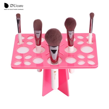 DUcare 1 Sæt Makeup Pensler Stå, Akryl Tørre Pensler Indehavere pink og sort kan vælge udgør værktøjer