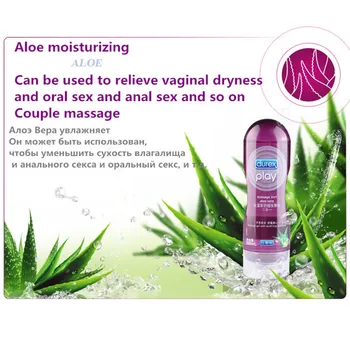 Durex 200 ml Aloe vandbaseret Glidecreme Skeden Anal Sex Glidecreme Gay Lubricante Voksen Olie Oral Sex Legetøj Seksuel Massage Olie Produkter
