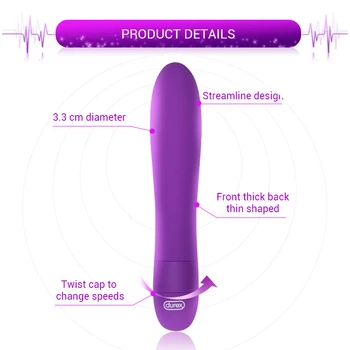 Durex Høj Kvalitet Erotisk sexlegetøj Til Kvinder G-spot Vibes Multi Hastigheder Vibrerende Krop Massageapparat Bullet Vibratorer Sex Produkter