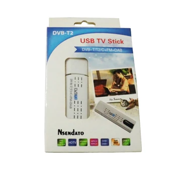 DVB-t2, DVB-C USB tv-Tuner Modtager med antenne Fjernbetjening HD TV-Modtager til DVB-T2, DVB-C FM DAB USB-Tv stick